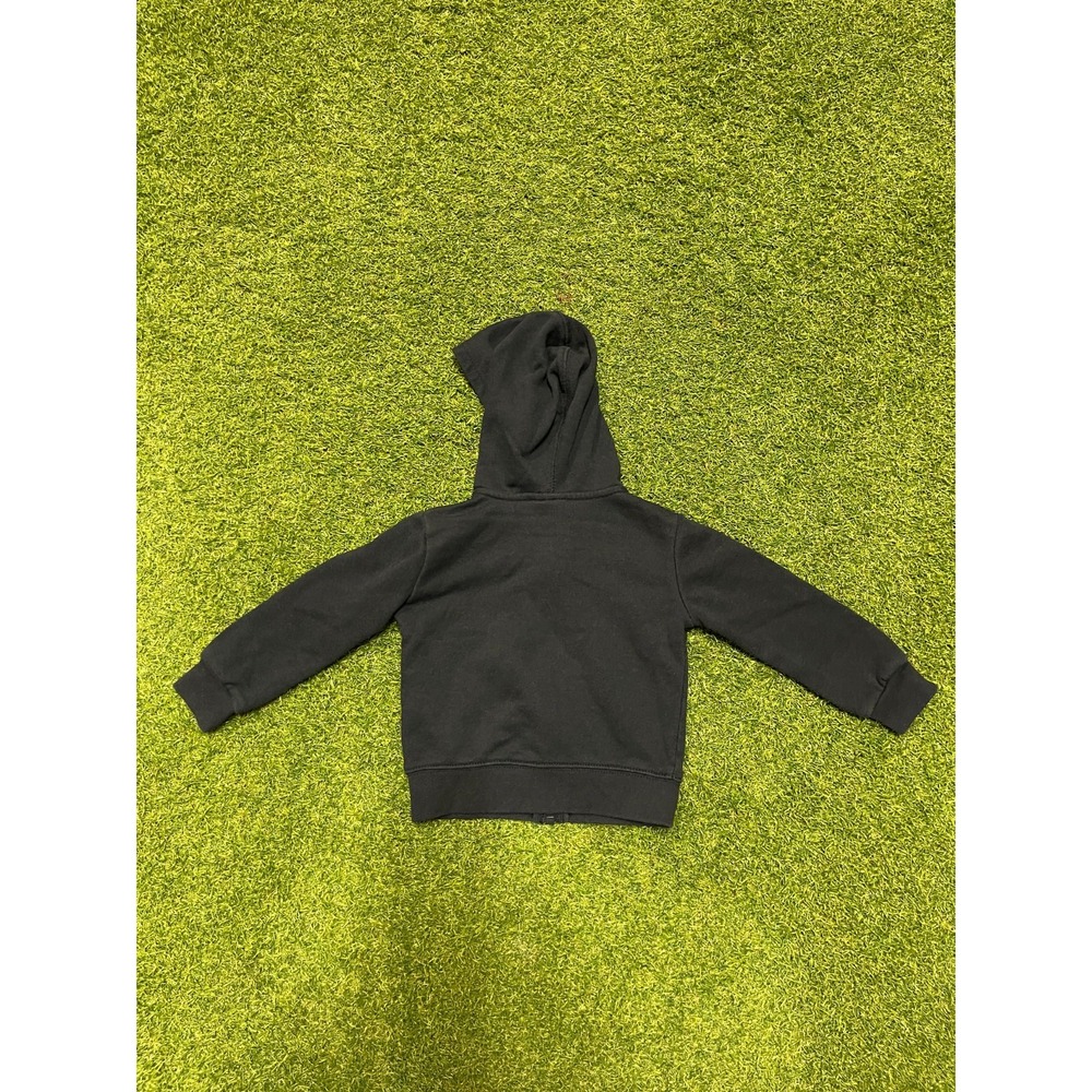 Vintage Nike Jacket Baby 2T (1-2 Years) Black Hood Club Fleece Lined‎ Full Zip - Picture 4 of 8